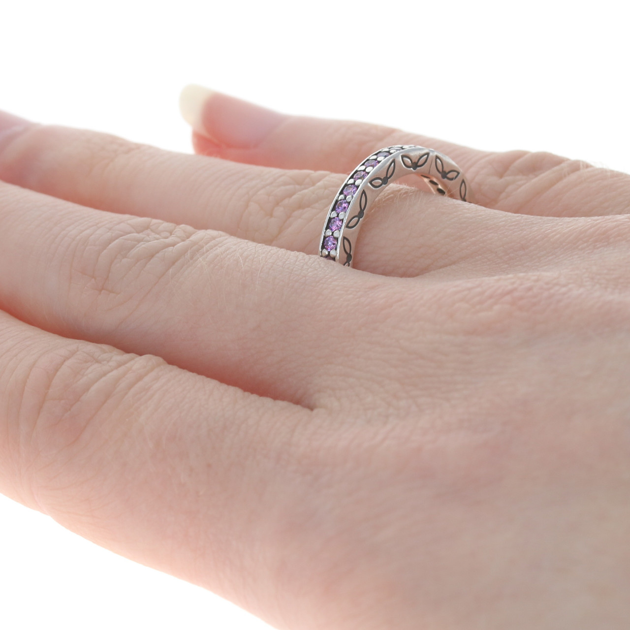 Sparkling Row Eternity Ring Set | PANDORA | BeCharming.com